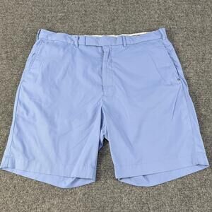 RLX Ralph Lauren Shorts Mens 38 Blue Classic Fit Golf Chino Polyester Casual